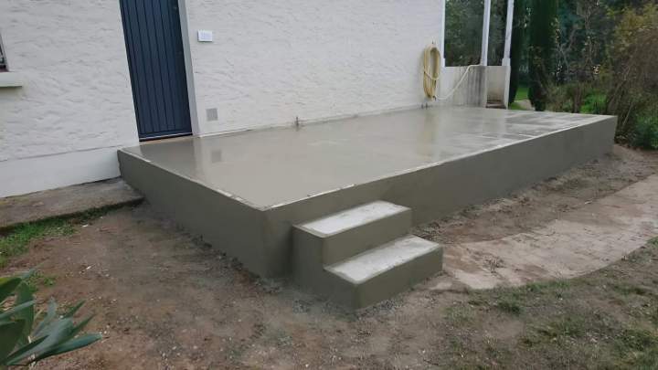 Réalisation terrasse en béton Gironde