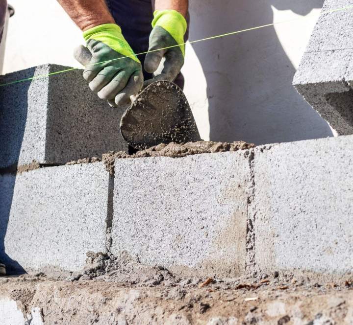 Travaux muret parpaing Gironde
